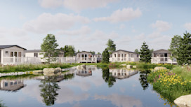 A CGI impression of the new Snipe Dales development at Skegness Holiday Park.
