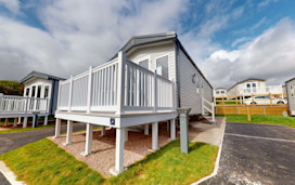 Representative image of a Gold air-conditioned caravan.