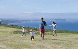 Clifftop walks with sea views at Blue Dolphin