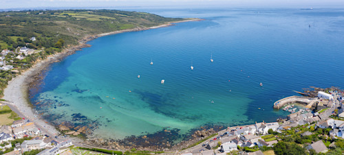 Helston, Cornwall from above