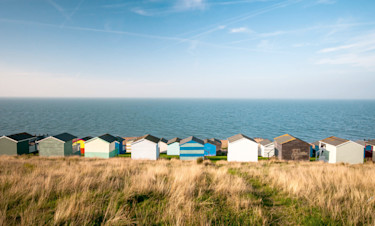 Beach huts on Whitstable beach