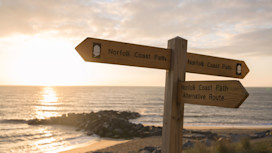 Norfolk Coast Path signpost