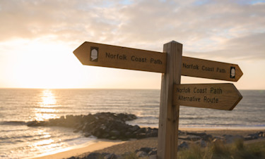 Norfolk Coast Path signpost