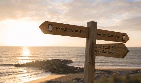Norfolk Coast Path signpost