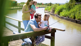 Freshwater fishing lake at Blue Dolphin