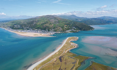 Barmouth, Gwynedd from above