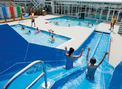 Indoor heated swimming pool at Riviere Sands