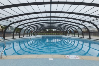 A roof now allows swimmers to use the former outdoor pool all season at Haven's Hopton site in Norfolk