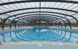 A roof now allows swimmers to use the former outdoor pool all season at Haven's Hopton site in Norfolk