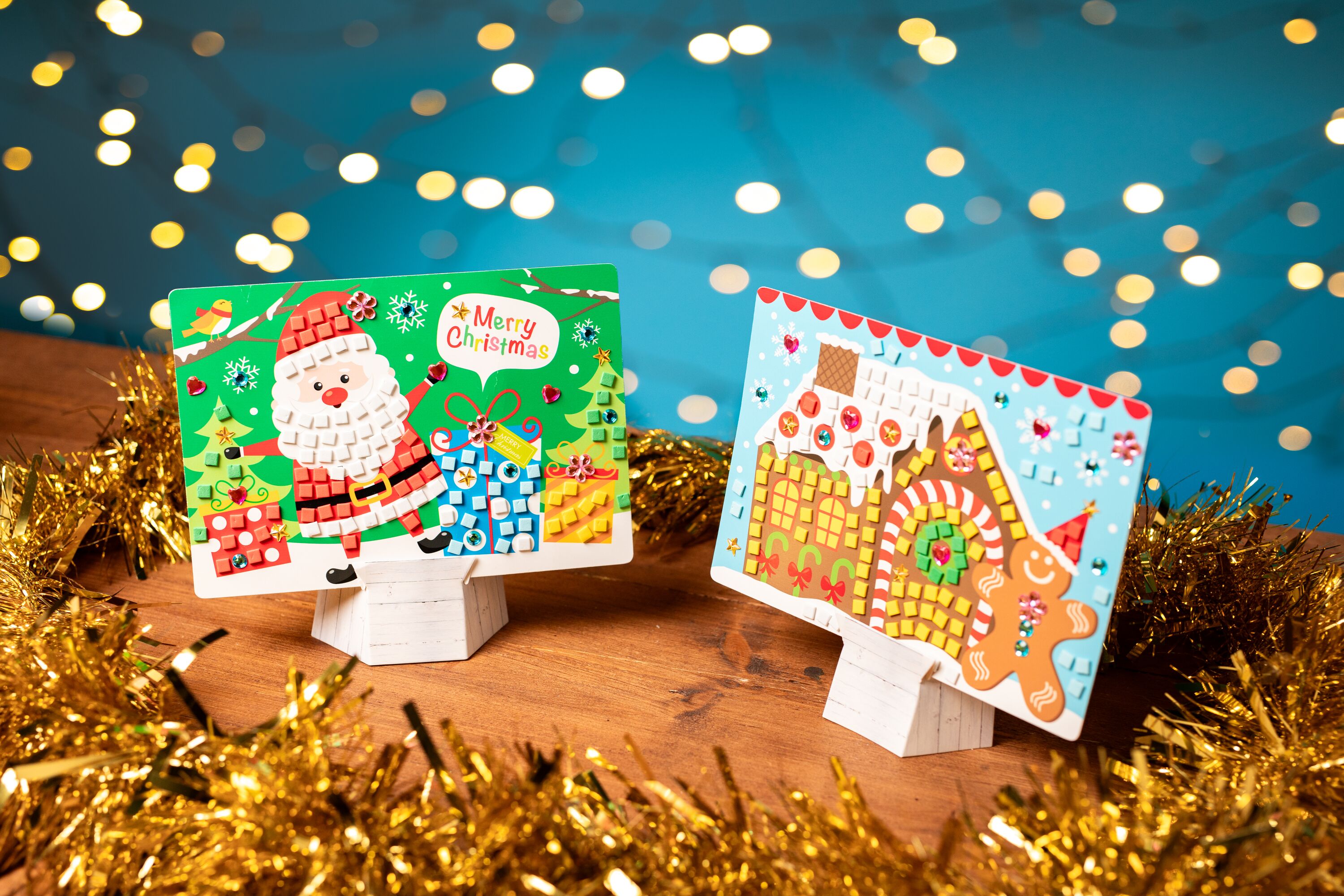 Create a mosaic masterpiece from a choice of designs.