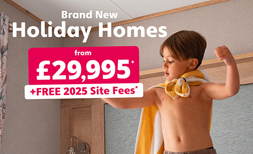 New holiday homes from £29,995 with free 2025 site fees. Terms apply