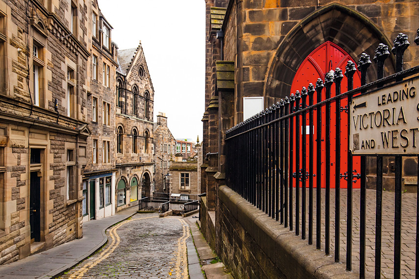 The Grassmarket and Victoria Street