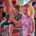 A little girl dancing in one of our entertainment venues