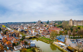 The pretty town of Arundel, Sussex