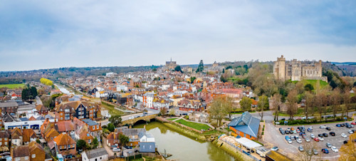 The pretty town of Arundel, Sussex