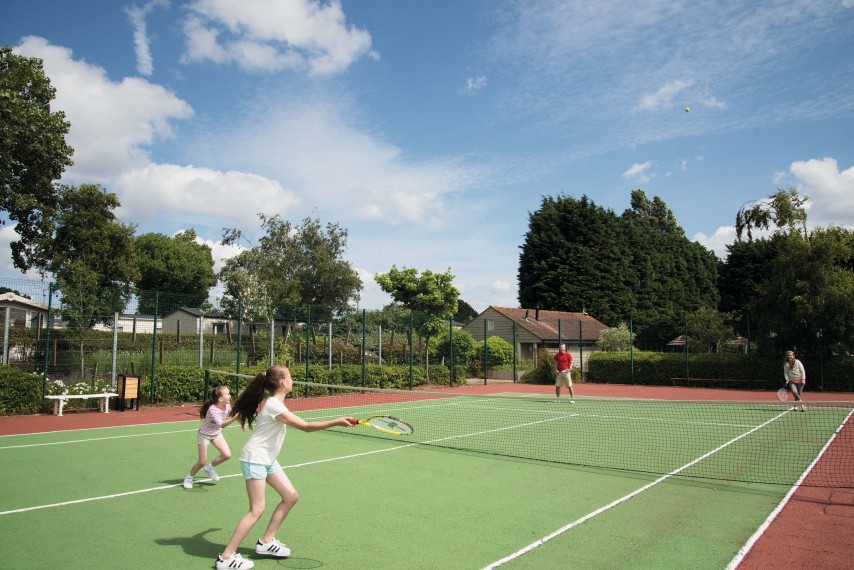Tennis courts at our holiday parks