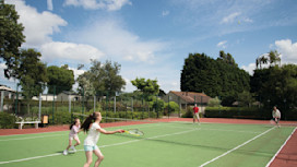 Tennis court at Rockley Park