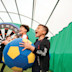 Chidren playing Football Fun Factory Dartboard challenge