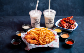 Delicious wings, tenders and fries at Slim Chickens!