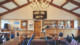 The Clubhouse at the 18-hole golf course at Far Grange