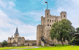 Rochester Castle, close to our Kent Coast holiday park.