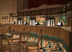 Computer-generated image of the new J D Wetherspoon pub at Devon Cliffs