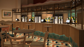 Computer-generated image of the new J D Wetherspoon pub at Devon Cliffs