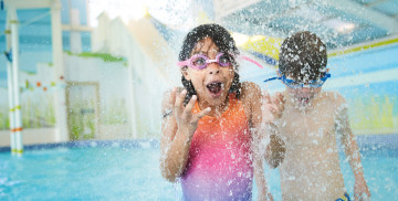 Heated indoor pool at Thornwick Bay