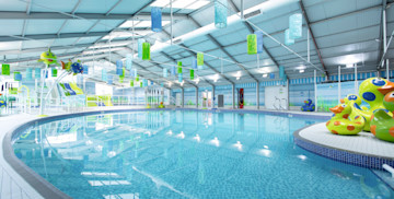Heated indoor pool at Thornwick Bay