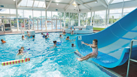Indoor heated pool at Cala Gran