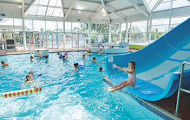 Indoor heated pool at Cala Gran