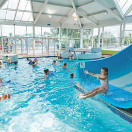 Indoor heated pool at Cala Gran