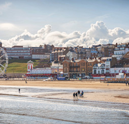 Scarborough Beach in North Yorkshire
