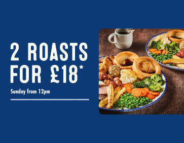 Two Sunday Roasts for £18