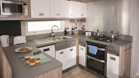 Caravan kitchen