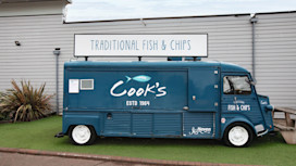 Cook's fish and chips van