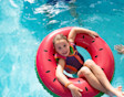 Child  enjoying swimming at Haven