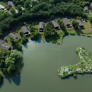 The nature trail takes in the lovely lake, the dipping pond and the North American Arboretum