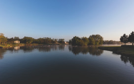 The nature trail takes in the lovely lake, the dipping pond and the North American Arboretum 