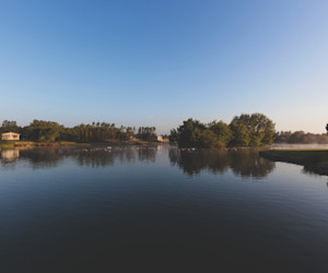 The nature trail takes in the lovely lake, the dipping pond and the North American Arboretum