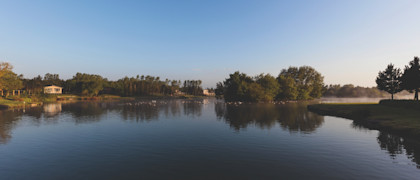 The nature trail takes in the lovely lake, the dipping pond and the North American Arboretum
