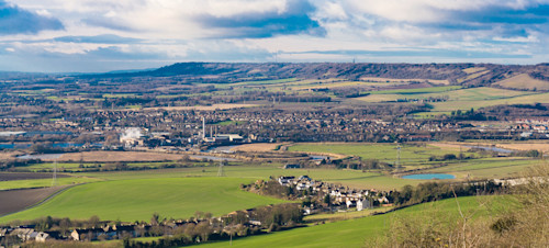 A stunning view of the Maidstone north downs