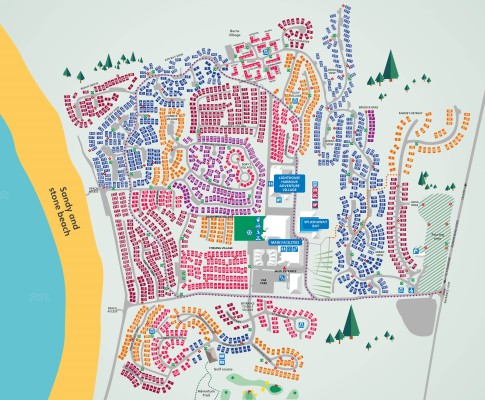 Map of Craig Tara Holiday Park