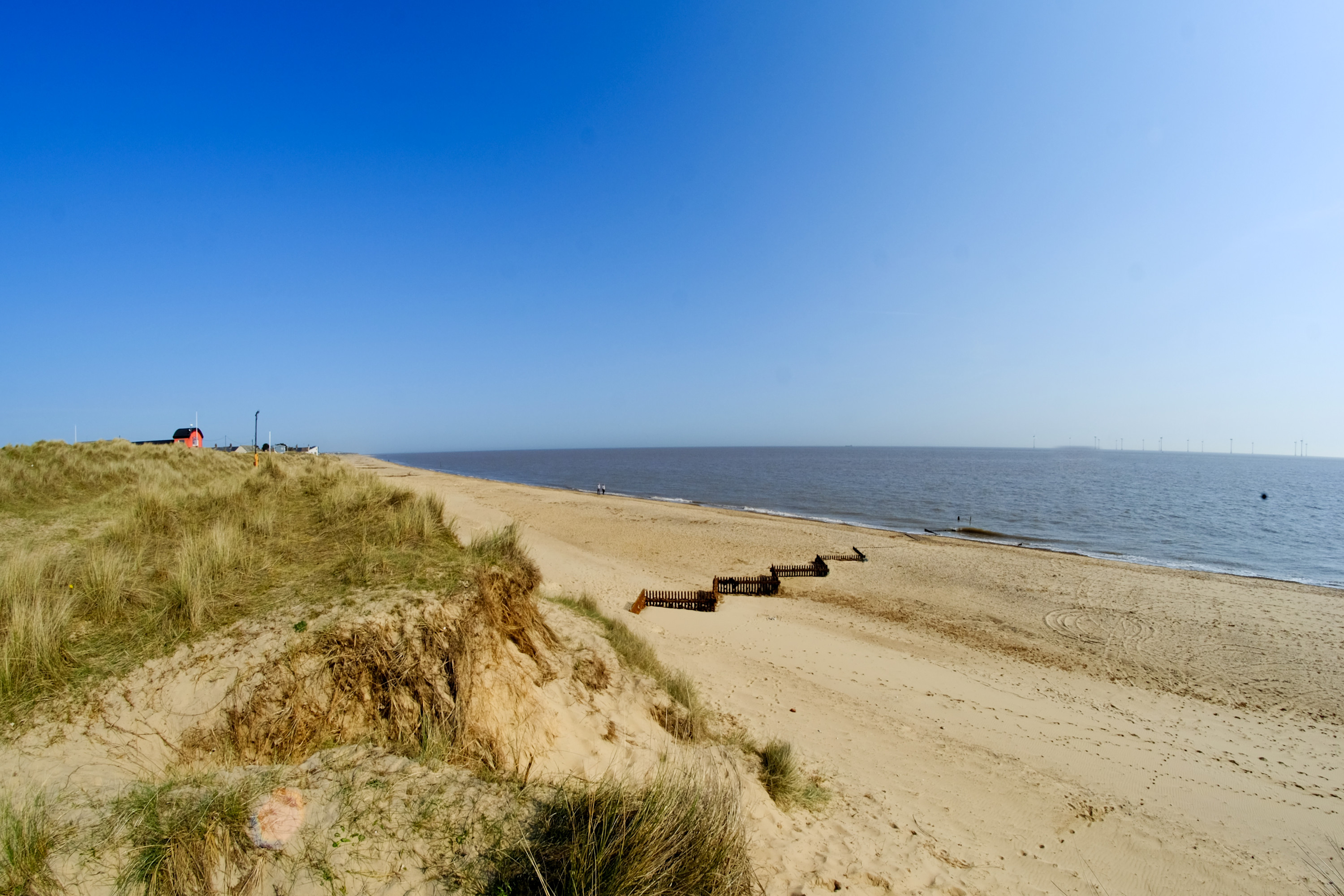 Four miles from a sandy beach