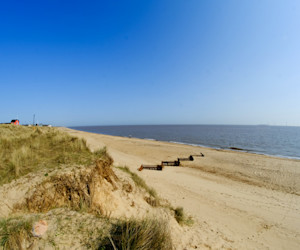 Four miles from a sandy beach