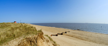 Four miles from a sandy beach