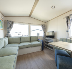 Example of the caravan's lounge