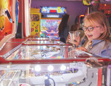 The popular arcade at Church Farm