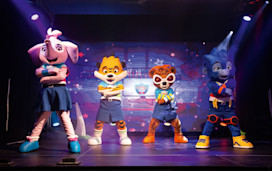 Annie, Rory, Jaz and George rehearse