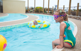The lazy river at Perran Sands connects off the indoor pool